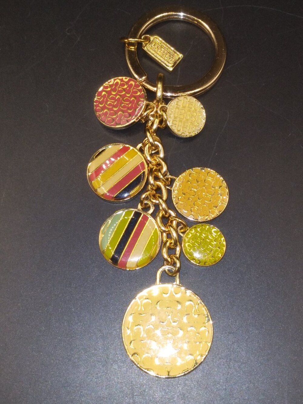 Coach Enamel Purse Charms Keychain